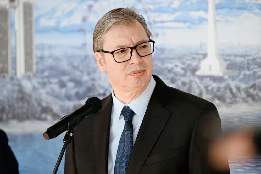 5月6日，塞尔维亚总统武契奇请俄罗斯驻塞尔维亚大使哈尔琴科转交致普京总统的贺信。