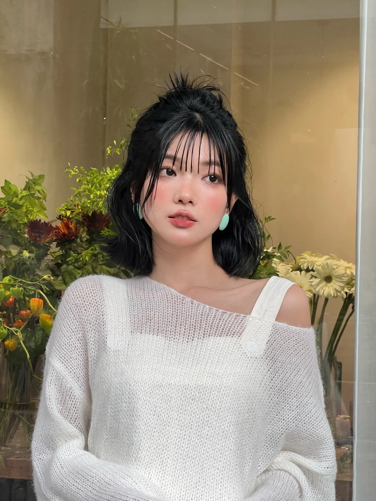拍出氛围感 尝试一个新look 今日妆容 日杂风 雀斑妆