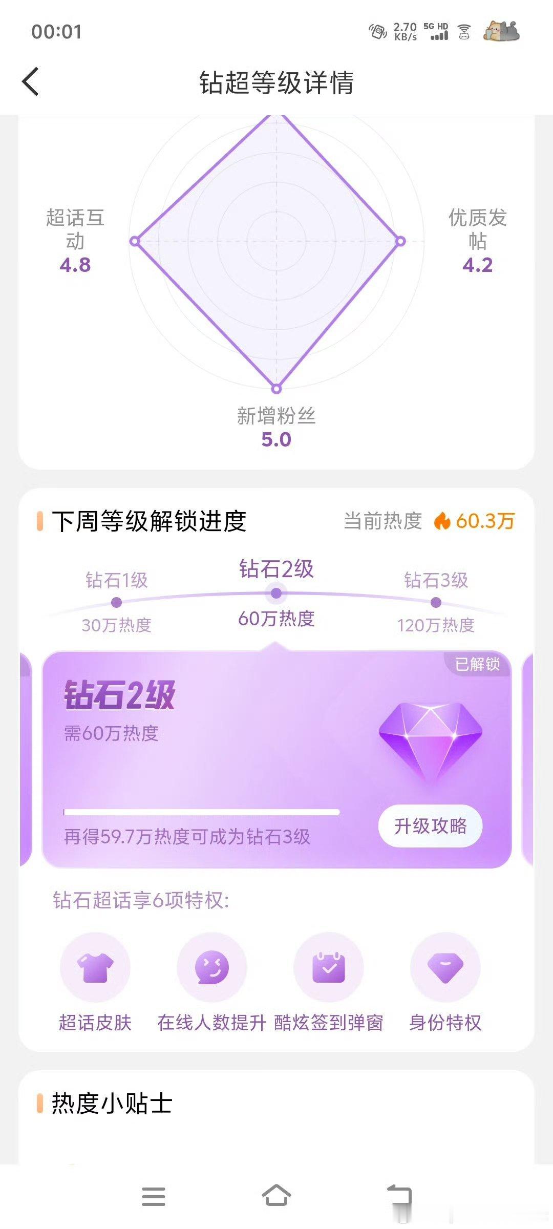 恭喜侯明昊在入青云超点之日，超话解锁💎二发帖超like也新高，        