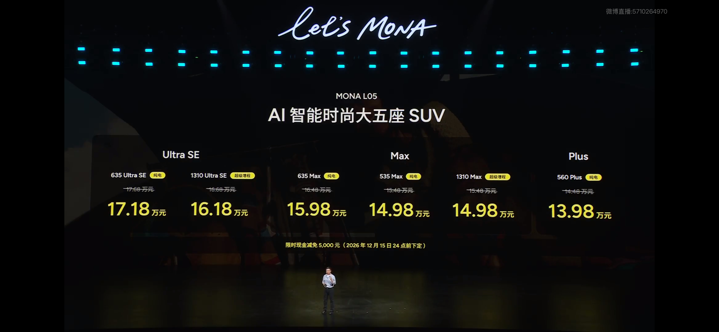 小鹏MONA L05刚正式上市，首销限时价13.98万到17.18万，纯电增程都