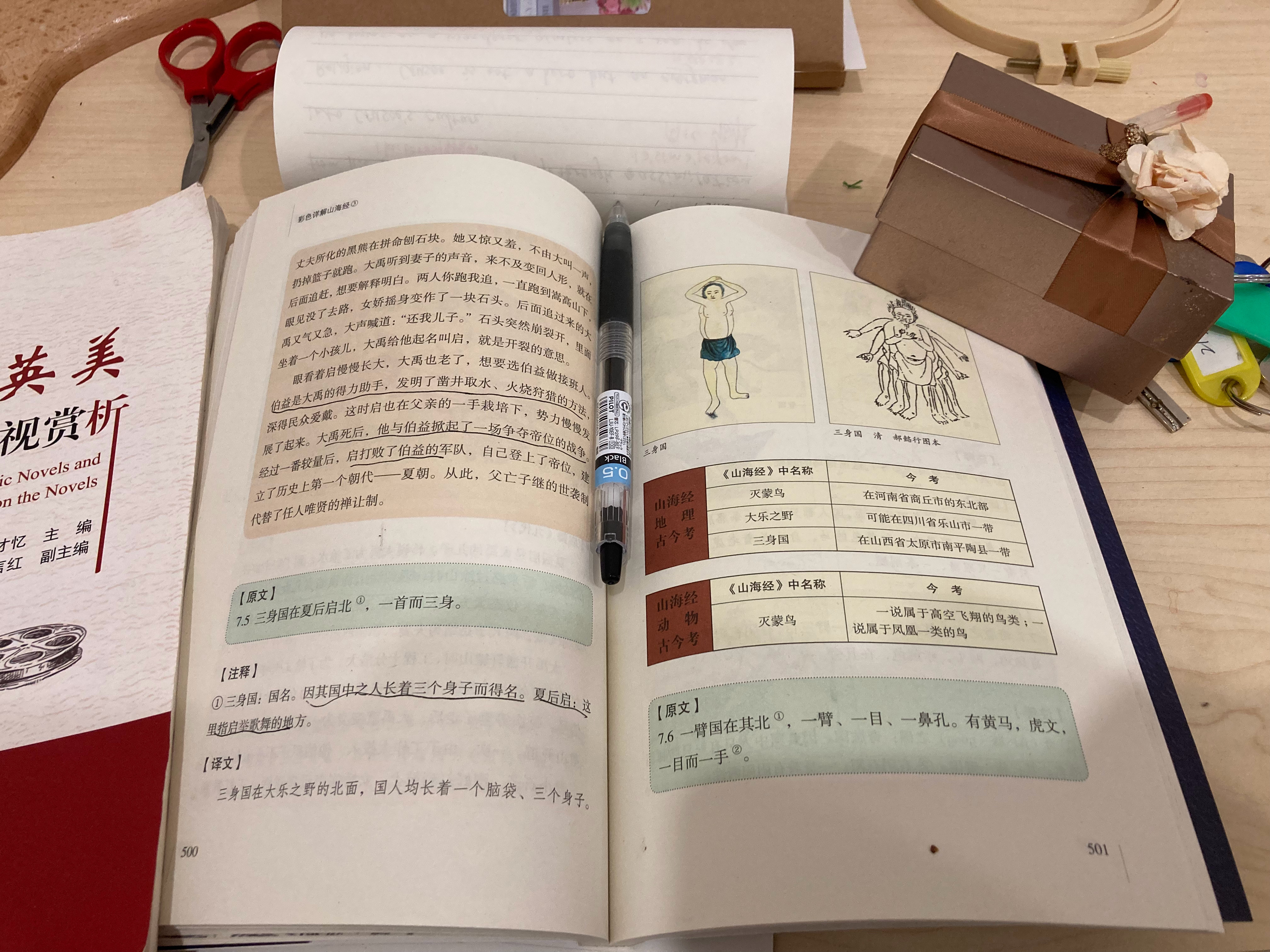 #杨紫国色芳华##特别陪伴杨紫何惟芳160天# 读书120天《山海经》501页真