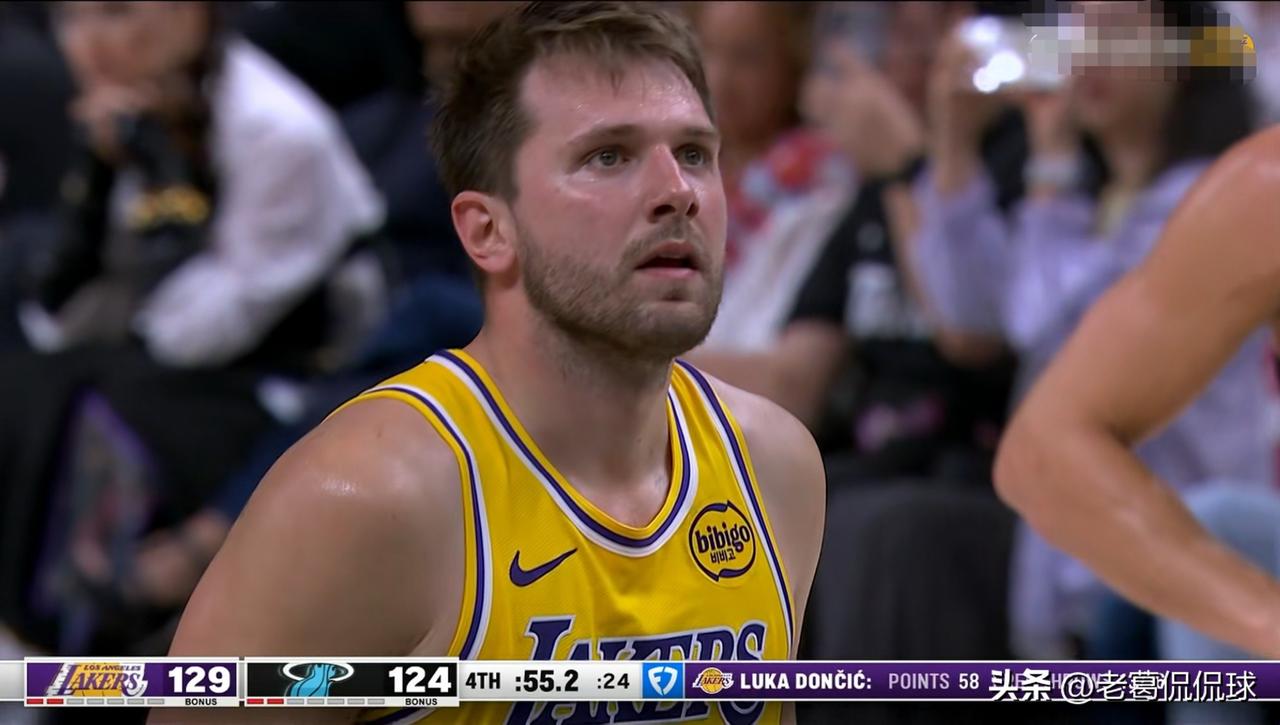 湖人当家球星东契奇真是天神下凡！在今天湖人客场以134：126力克热火的比赛中，