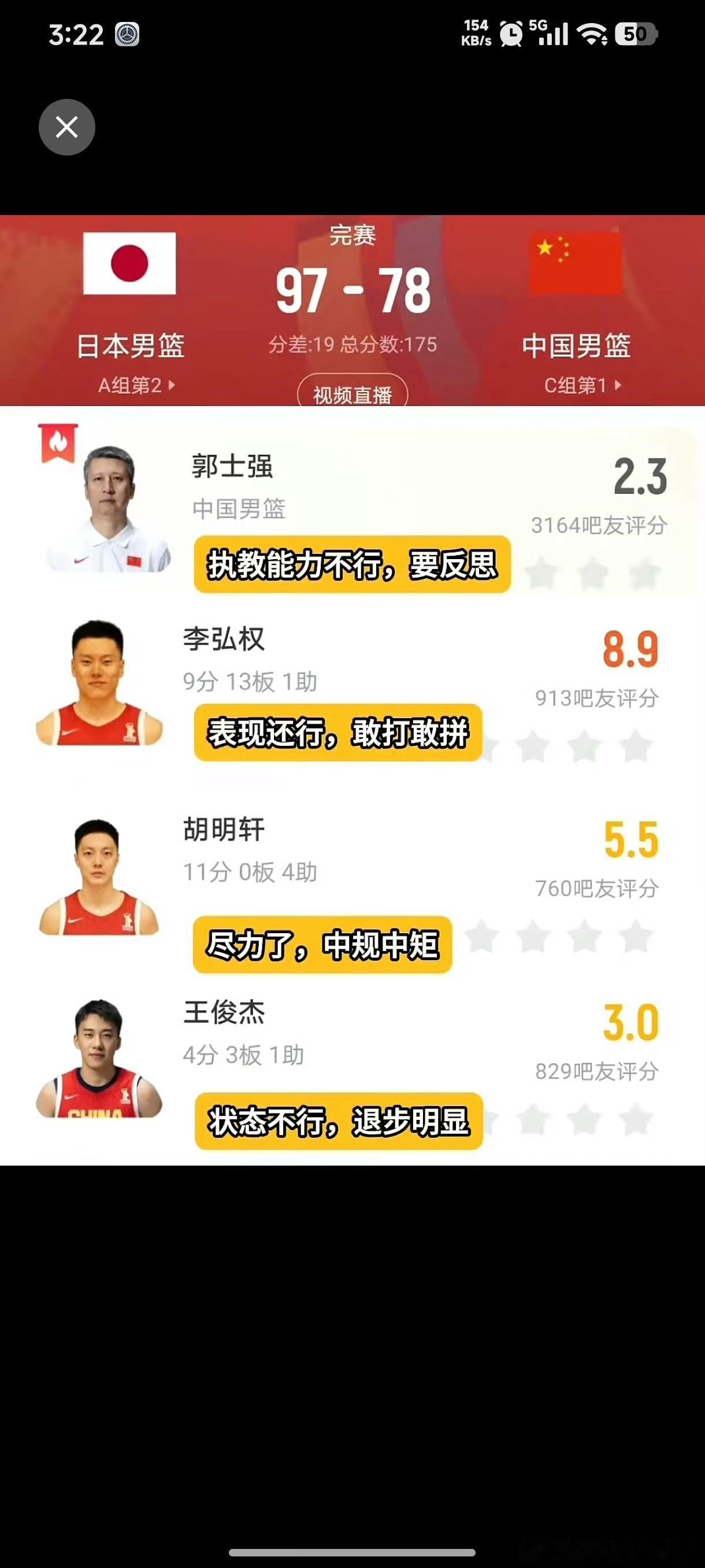 2009年坐拥王治郅，易建联，郭士强都能制造最耻辱一战。2026年，郭士强又一次