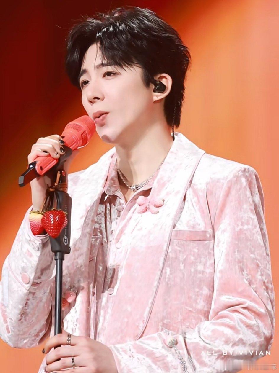 拥有和老大同款草莓🍓甜甜的大草莓，粉粉嫩嫩的宁刘宇宁大连演唱会刘宇宁的2025