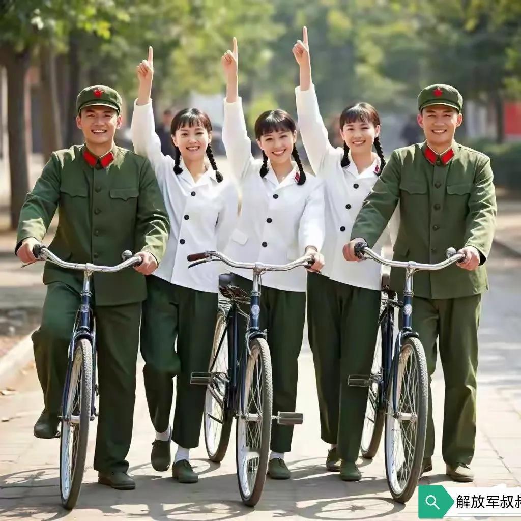 那个时候，我们都喜欢解放军叔叔。出发！跟着解放军叔叔向前进…