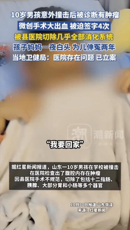 一句“我要回家”，10岁男孩的两年“无食”人生
 
“我要回家，我不要再在这了…