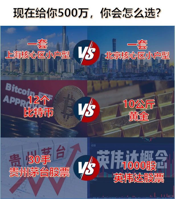 手里有500万，选哪个五年后躺平？