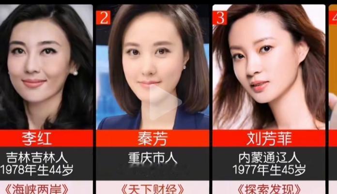 主持界美女如云，弟一最美刘芳菲，弟一最有才华董卿