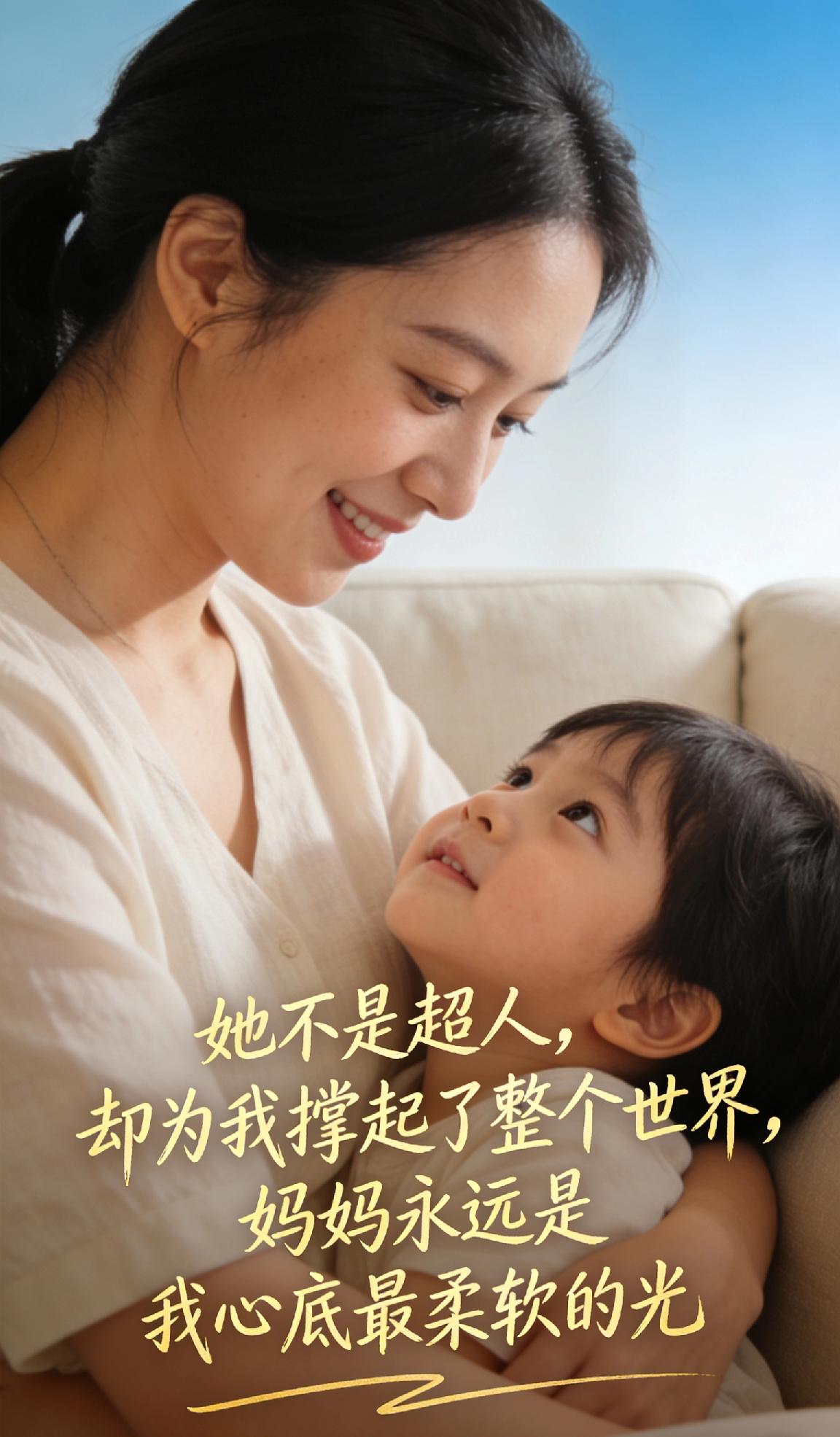 用一句话来赞美母亲她不是超人，却为我撑起了整个世界，妈妈永远是我心底最柔软的光✨