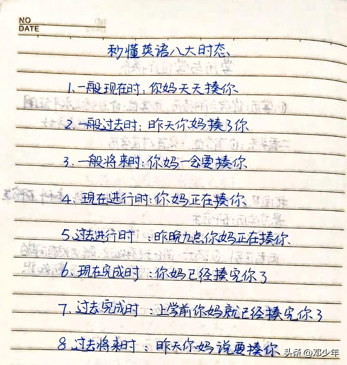 上学时有老师这样给我总结英语，我也不至于高考连90分都考不到！