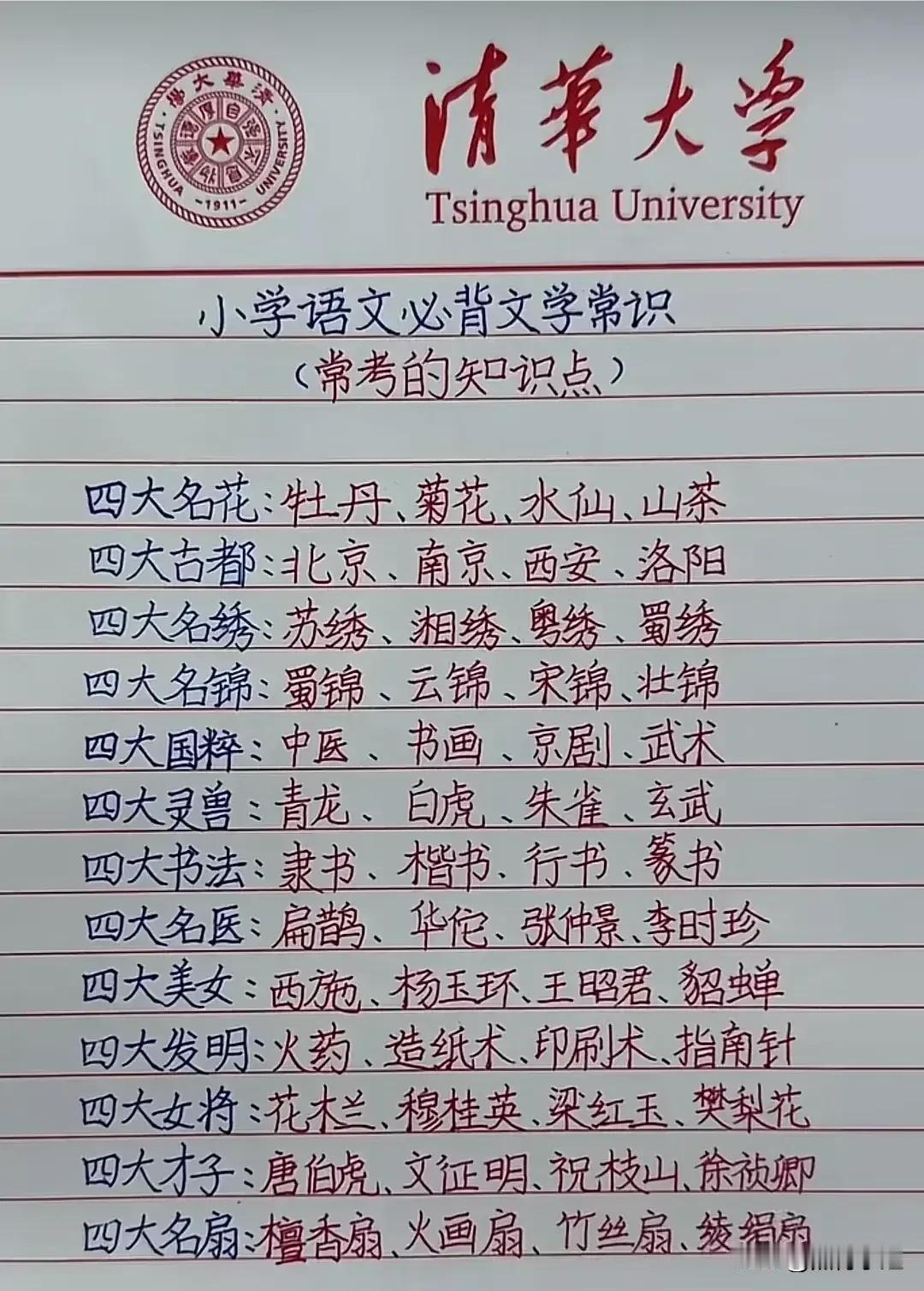 “学霸妈妈厉害了”！！没事让孩子从小积累文化常识，不仅把字练好了，还提升语文素养