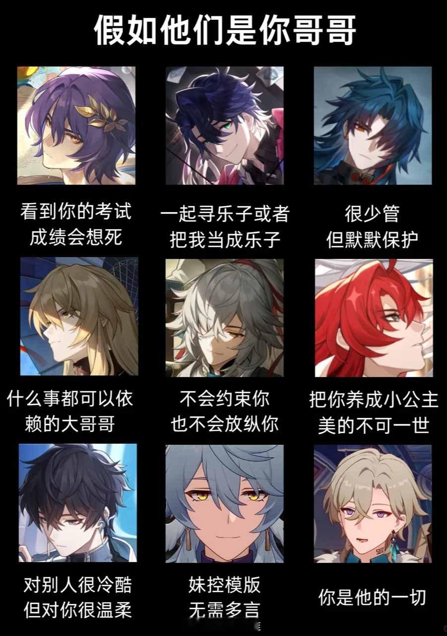假如他们是你哥哥[doge]#崩坏星穹铁道# ​​​