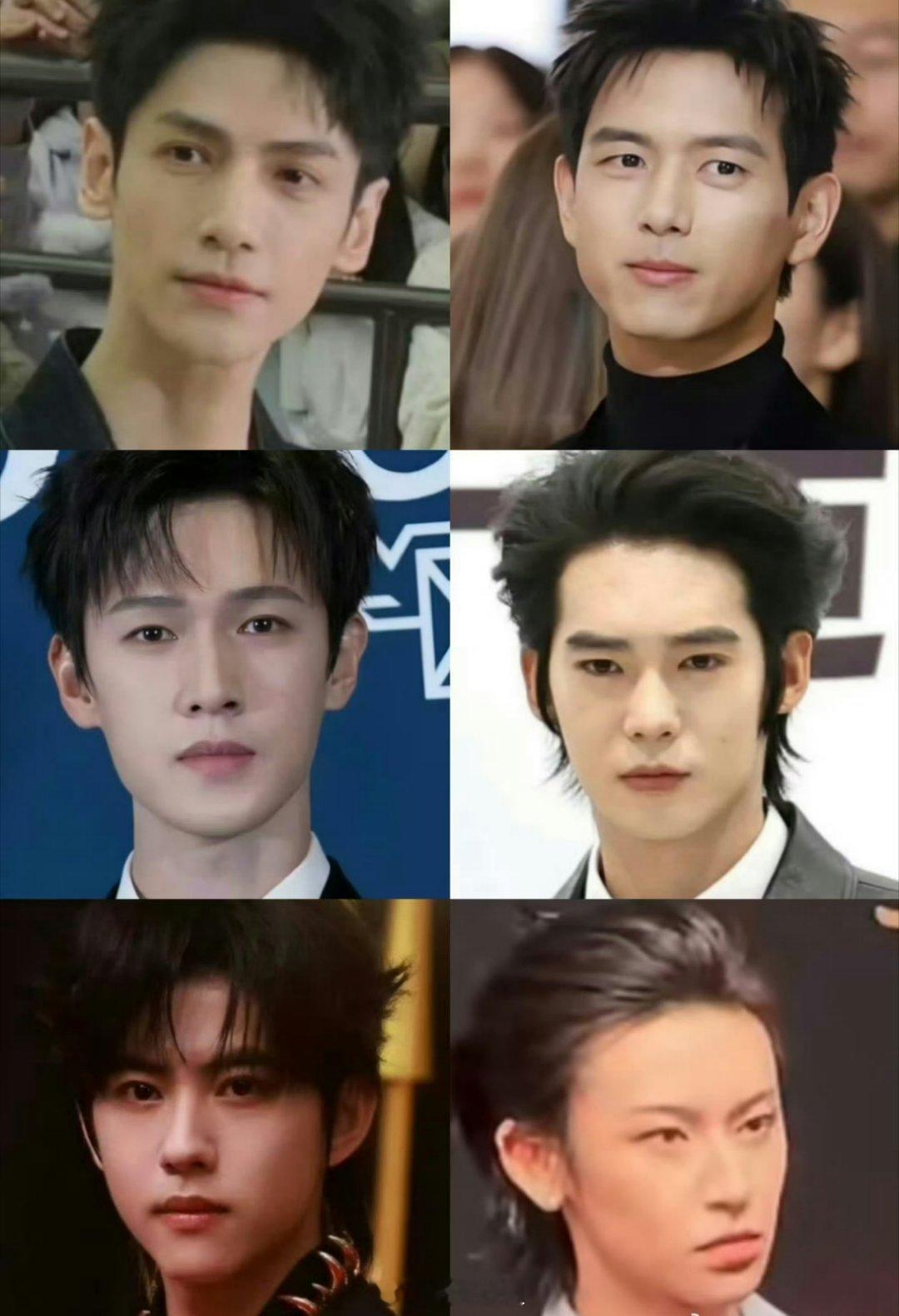 有网友把今晚出席活动的男明星怼脸生图拼接在一块了，单纯从怼脸生图来看的话，你觉得