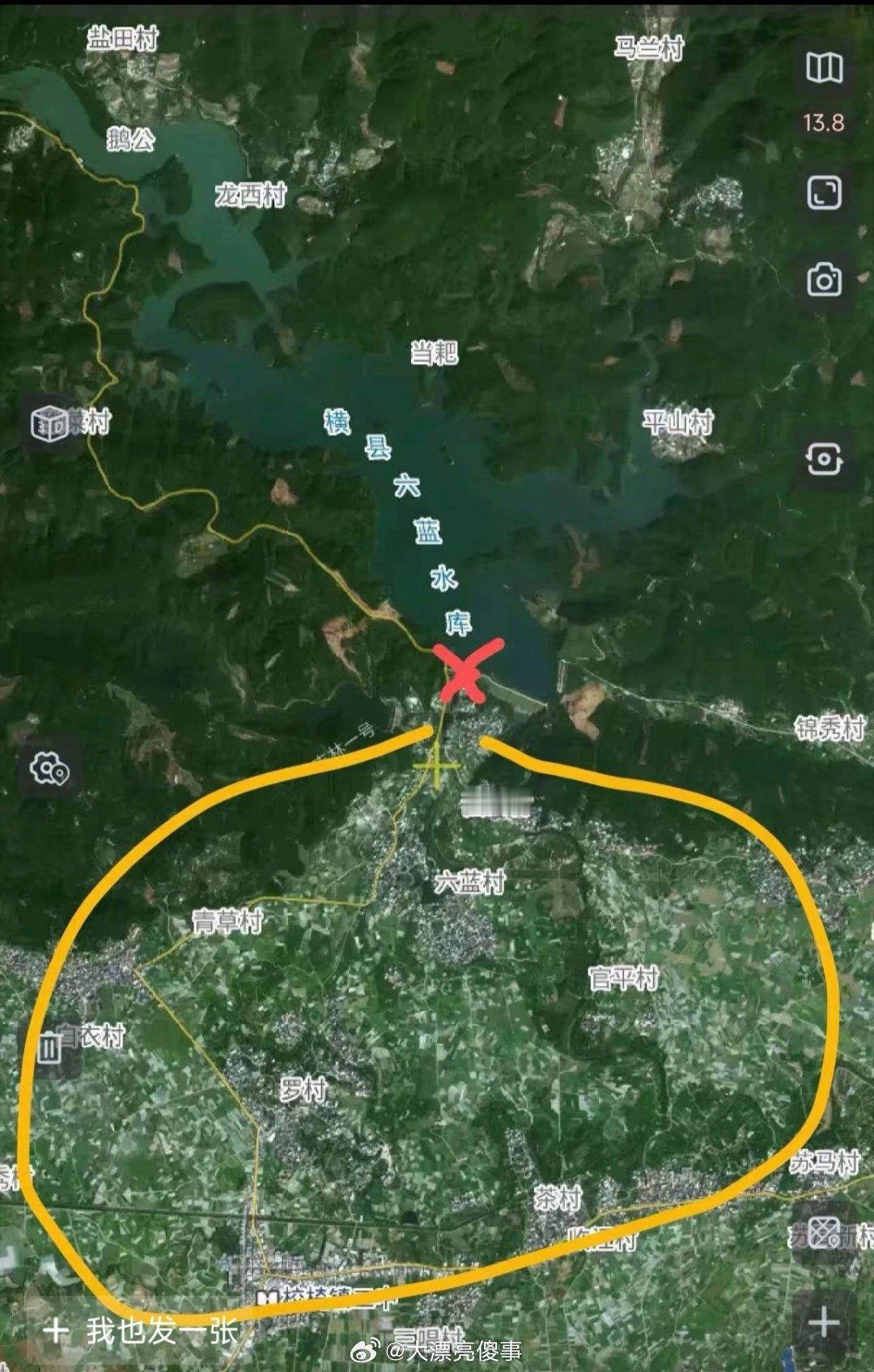 六蓝水库决堤这个地形太糟糕了，六蓝水库下面全是大平原上散布的村子。 