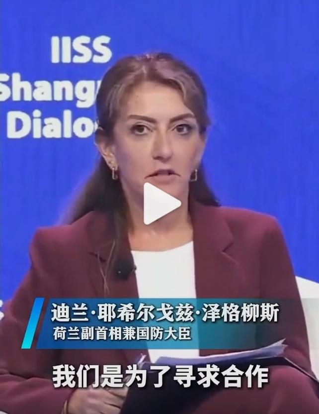 牛头不对马嘴，顾左右而言其他，荷兰副首相兼国防大臣面对质问，无言以对舰艇擅闯南海