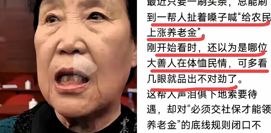 真是可笑，就因为农民代表郭凤莲同志，在“两会”上提了个给农民增加养老金的提案，现