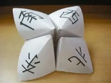 大家还记得这个吗？八零后一定还有记忆，“东西南北”转到什么是什么，所有侧面都写着