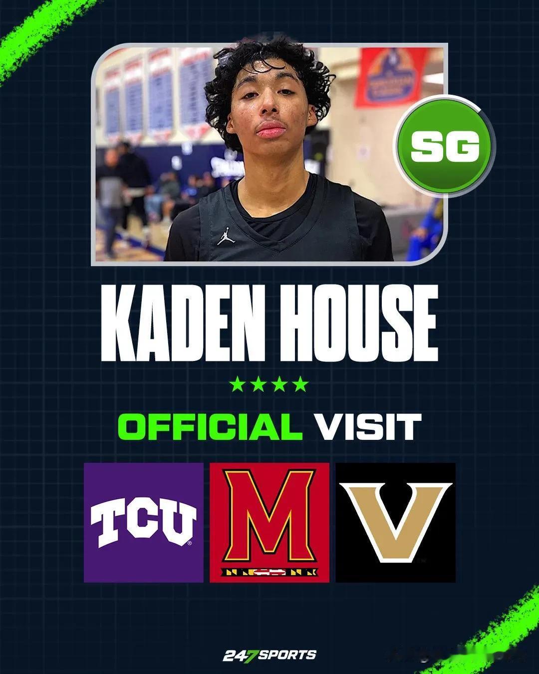 TOP40后卫Kaden House计划访问TCU，马里兰与范德堡大学，双胞胎兄