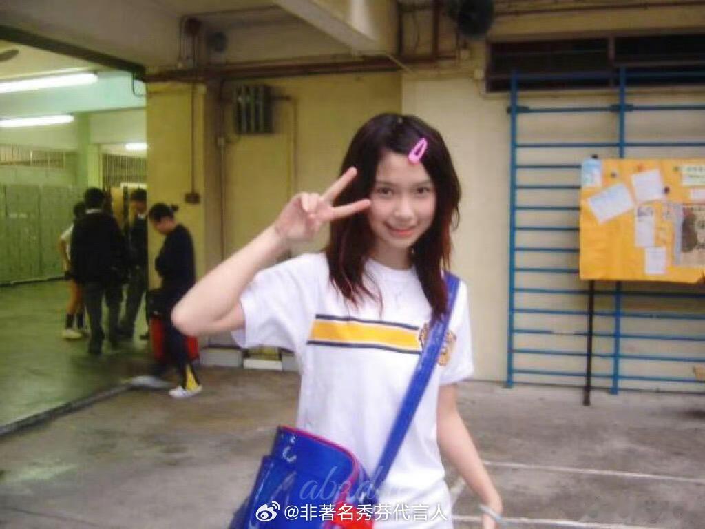 Angelababy13岁旧照好嫩好萌一只