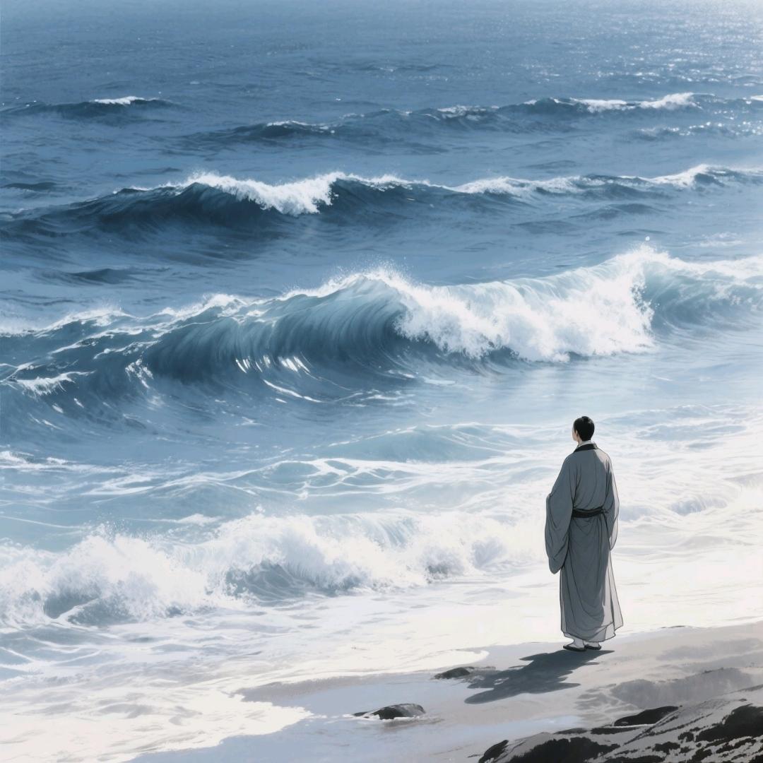 《鹧鸪天·欲海.》
一片尘思总不休，
千钧块垒压心头。
江湖浩荡多风浪，
岁月艰