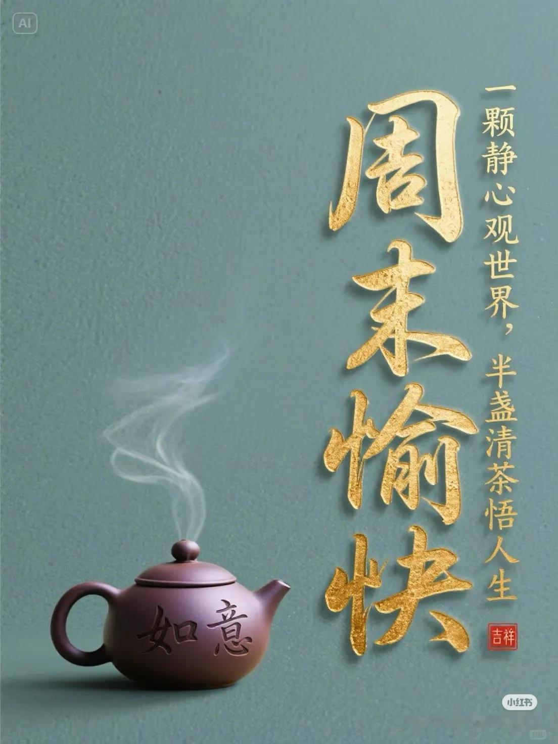 我喜欢清晨一杯茶，苦中带甜，甜中带香，我们的生活就像一杯茶，不会苦一辈子，但总会
