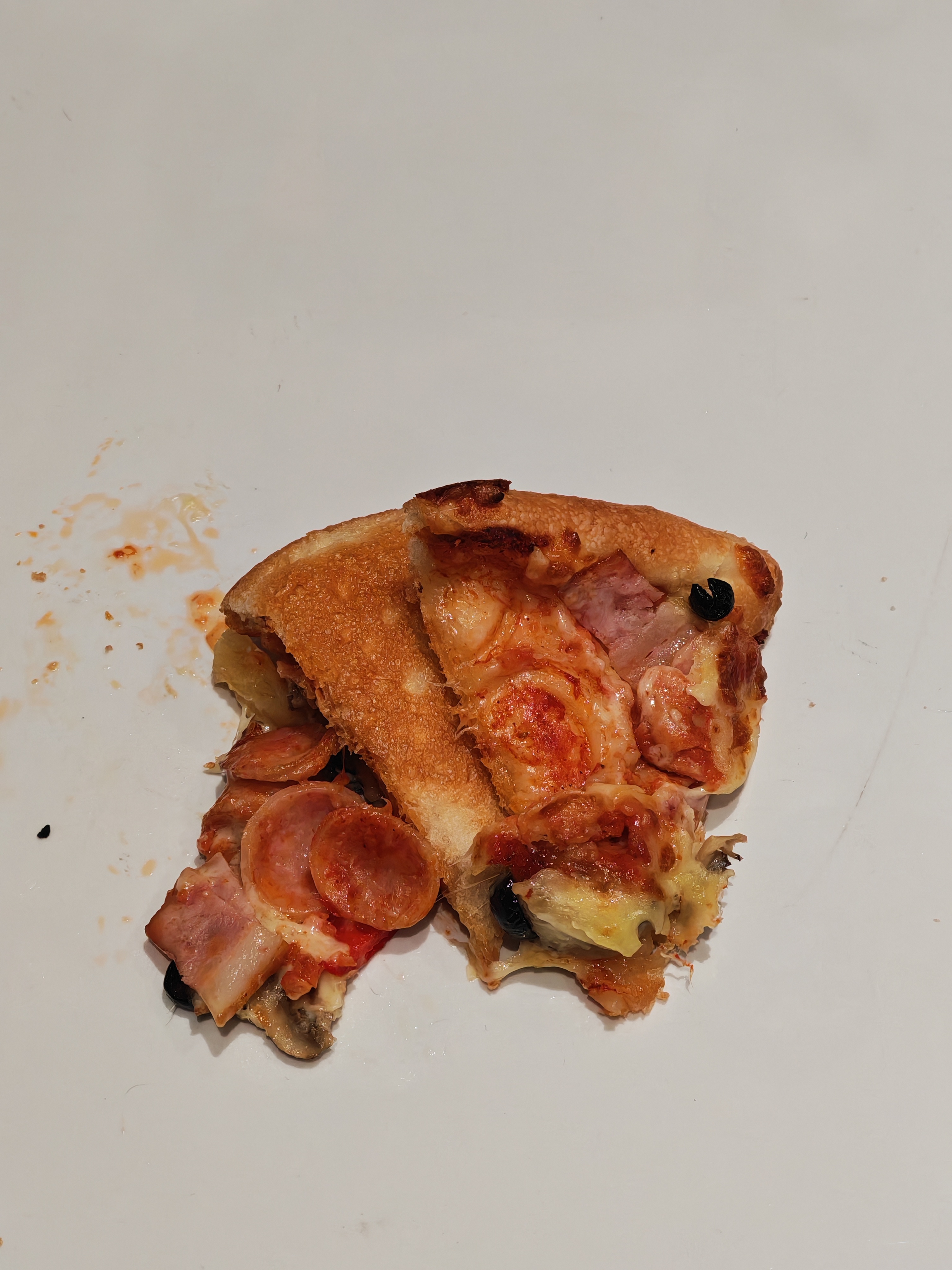 当我的同事刚热好了披萨🍕 