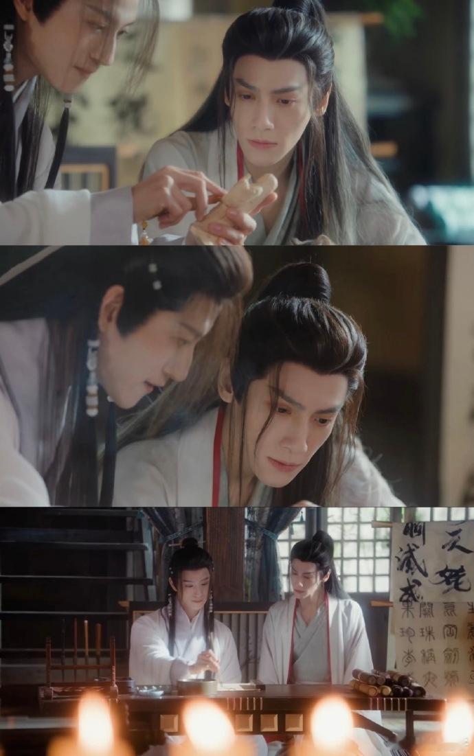 张峻宁一下就搂住了罗云熙的腰看张峻宁和罗云熙亲密互动，仿佛看到了剧中人物的情感升