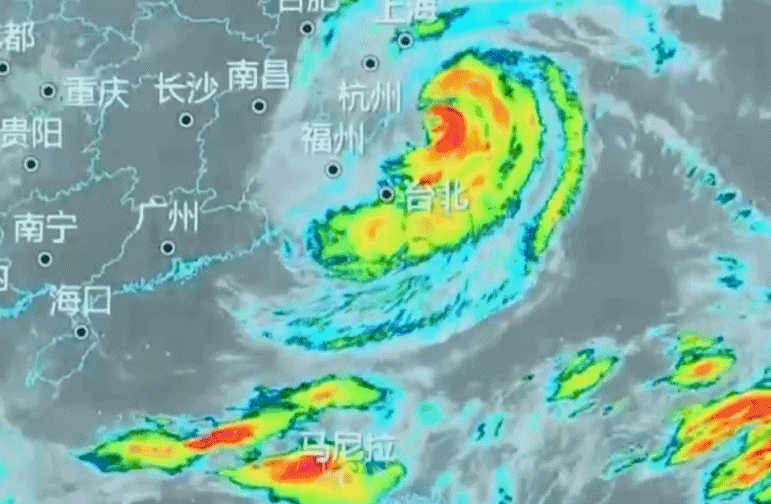 白海豚快速减弱 中央气象台监测显示，“白海豚”于8月9日傍晚在浙江玉环和温州乐清