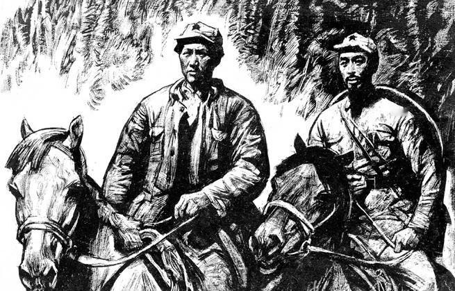 1934年9月，内地通往苏区的路卡封锁严密，一个焦急的中年男子从地上抓起一块石头
