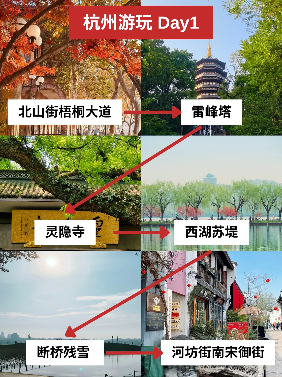 谁懂！被自己做的杭州游玩攻略满意到睡不着😭 这次在杭州玩了三天两晚...