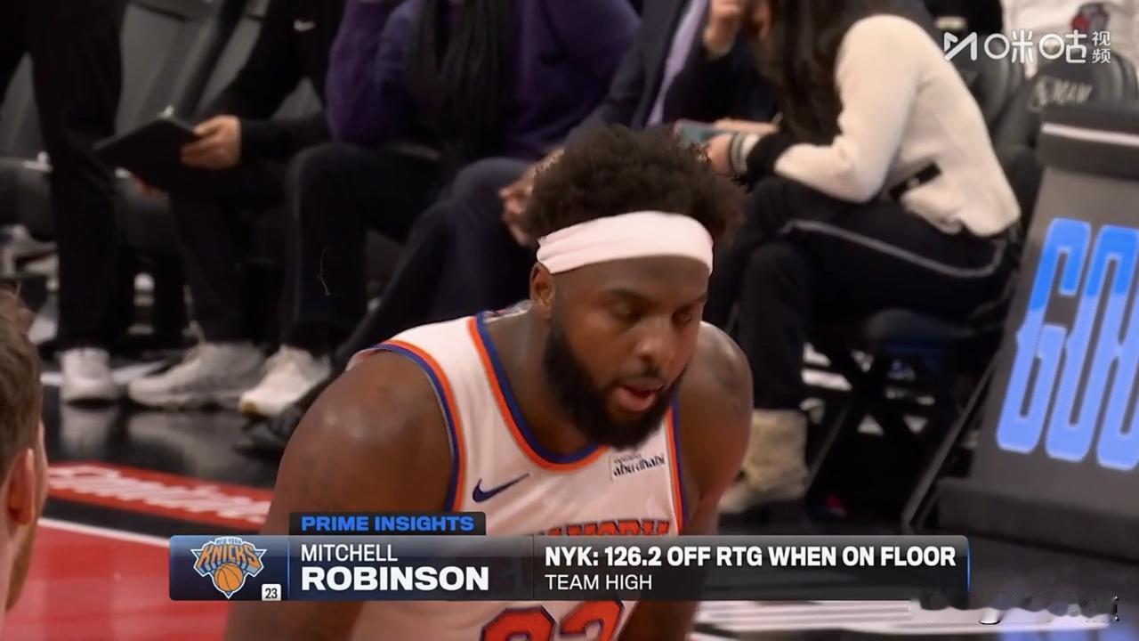 猛龙队第二节开始砍米罗战术，米罗四罚一中

第二节尼克斯队唐斯发挥不错，米罗成为