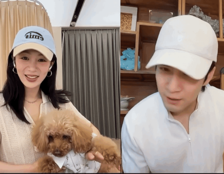 韩东君就这样走进杨紫直播间 韩东君这个“潜伏”也是没谁了，假装退出连麦说隔壁吵，