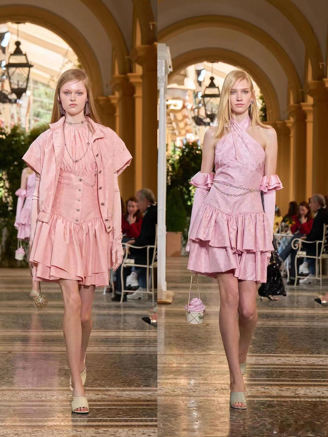 淡雅粉风格大赏2025年色彩记忆香奈儿2026早春秀场：淡雅粉的法式浪漫复兴在西