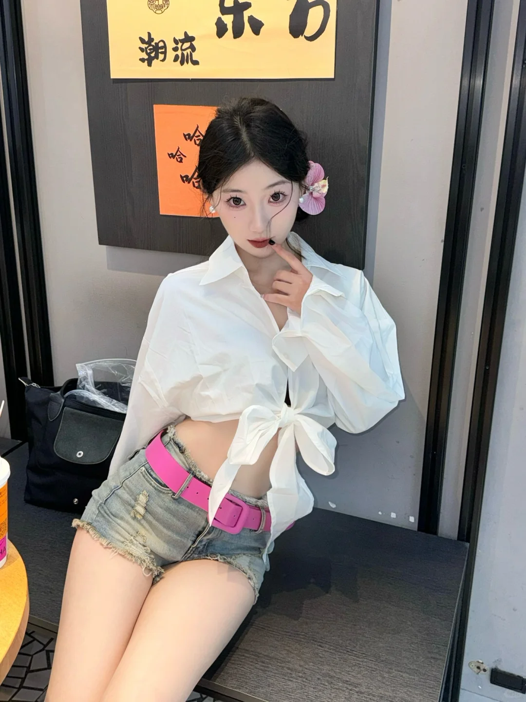美丽纯欲白衬衫💕