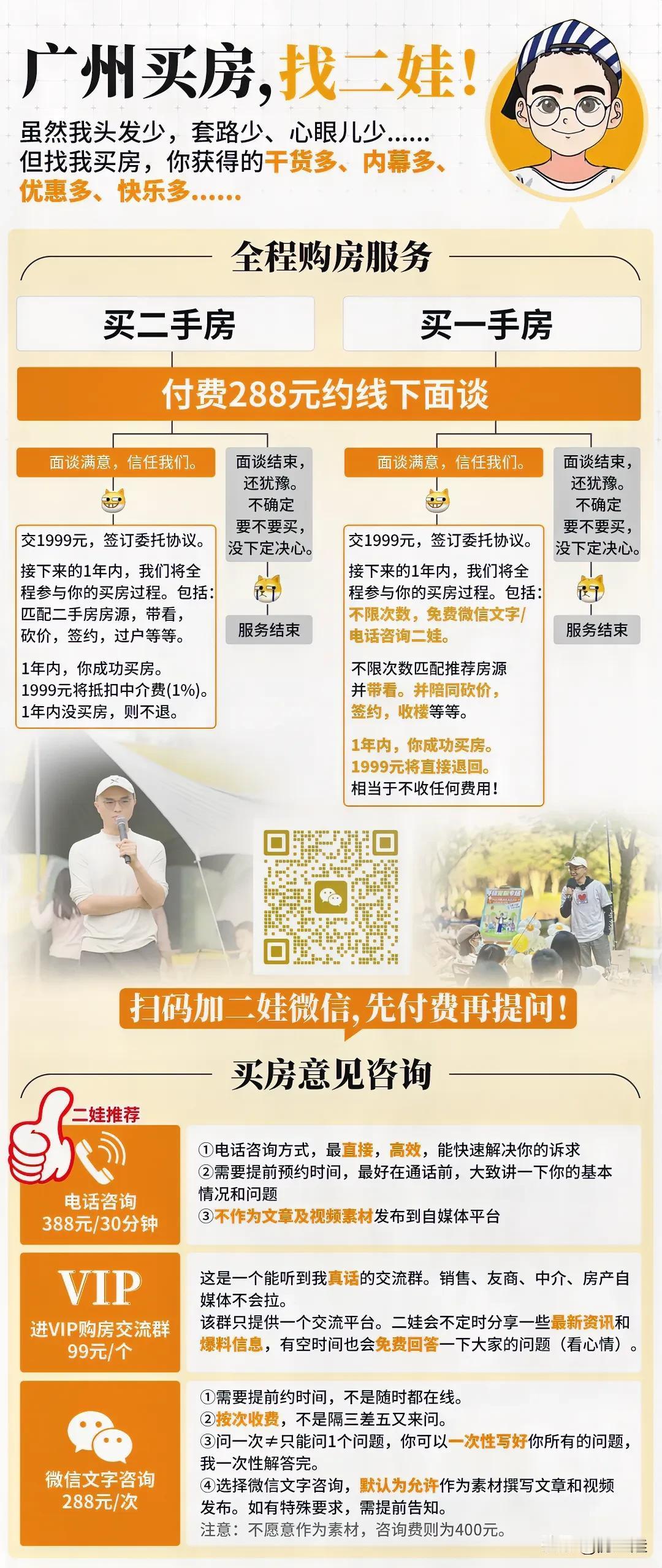 hi～我是房二娃……

2024年开始，二娃付费业务有所变化！付费咨询正常在做，