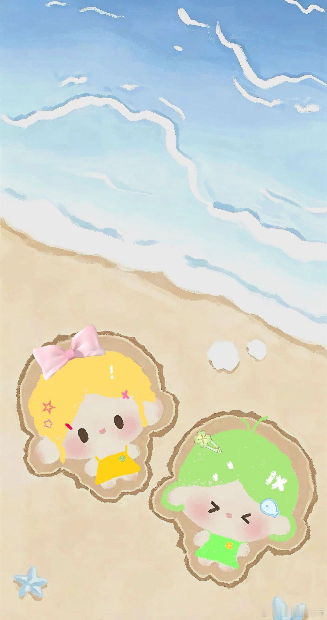 给我朋友画了一个聊天背景