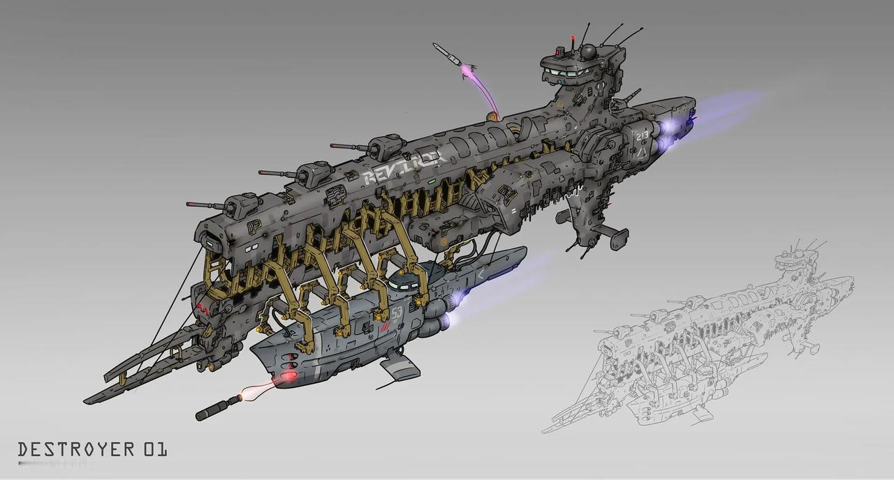 一些宇宙战舰设计作品