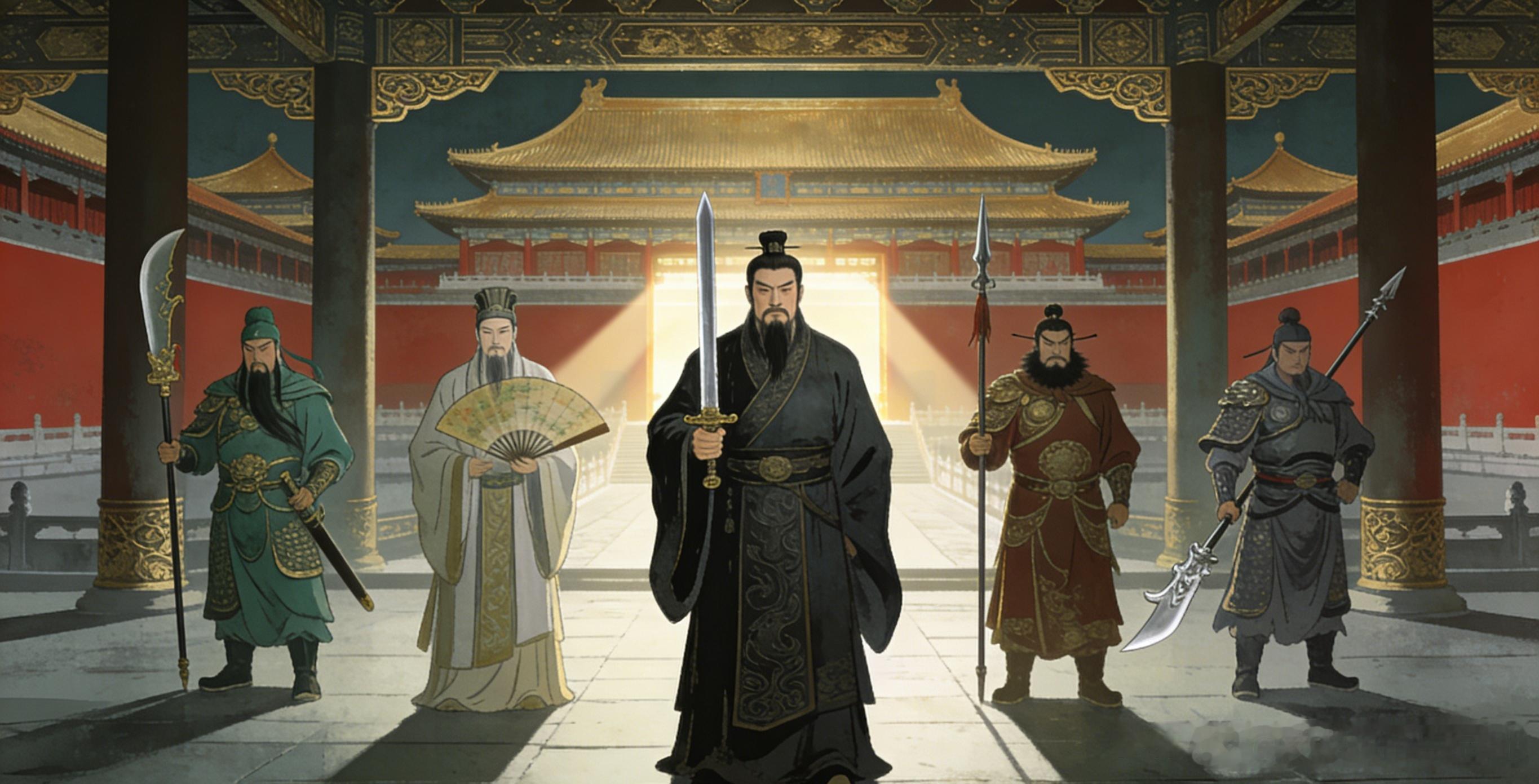 历史 刘备铸造了八把宝剑，自己留了一把，三个儿子各得一把，剩下四把给了谁呢？公元