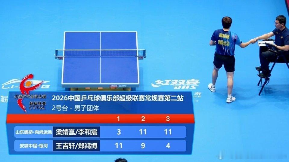 梁靖崑呀，你不要什么比赛、什么项目都来逆转局呀，单打逆转、双打也逆转，让二追三、