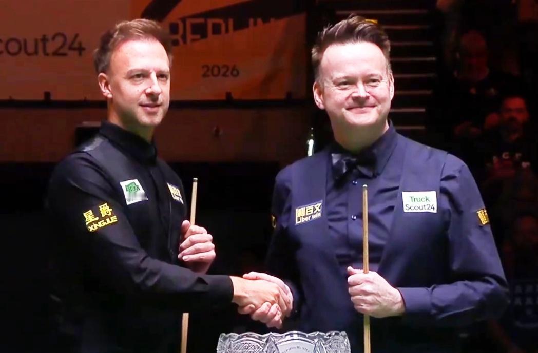 特鲁姆普单杆破百，10-4击败墨菲，第四次夺得德国大师赛冠军！
 
 
2026