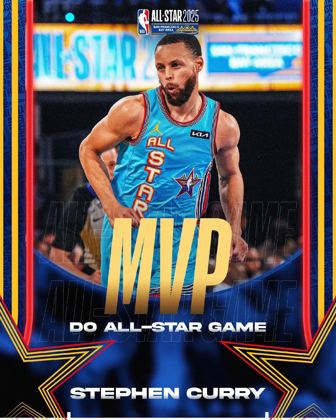 库里当选2025NBA全明星MVP dou来nba