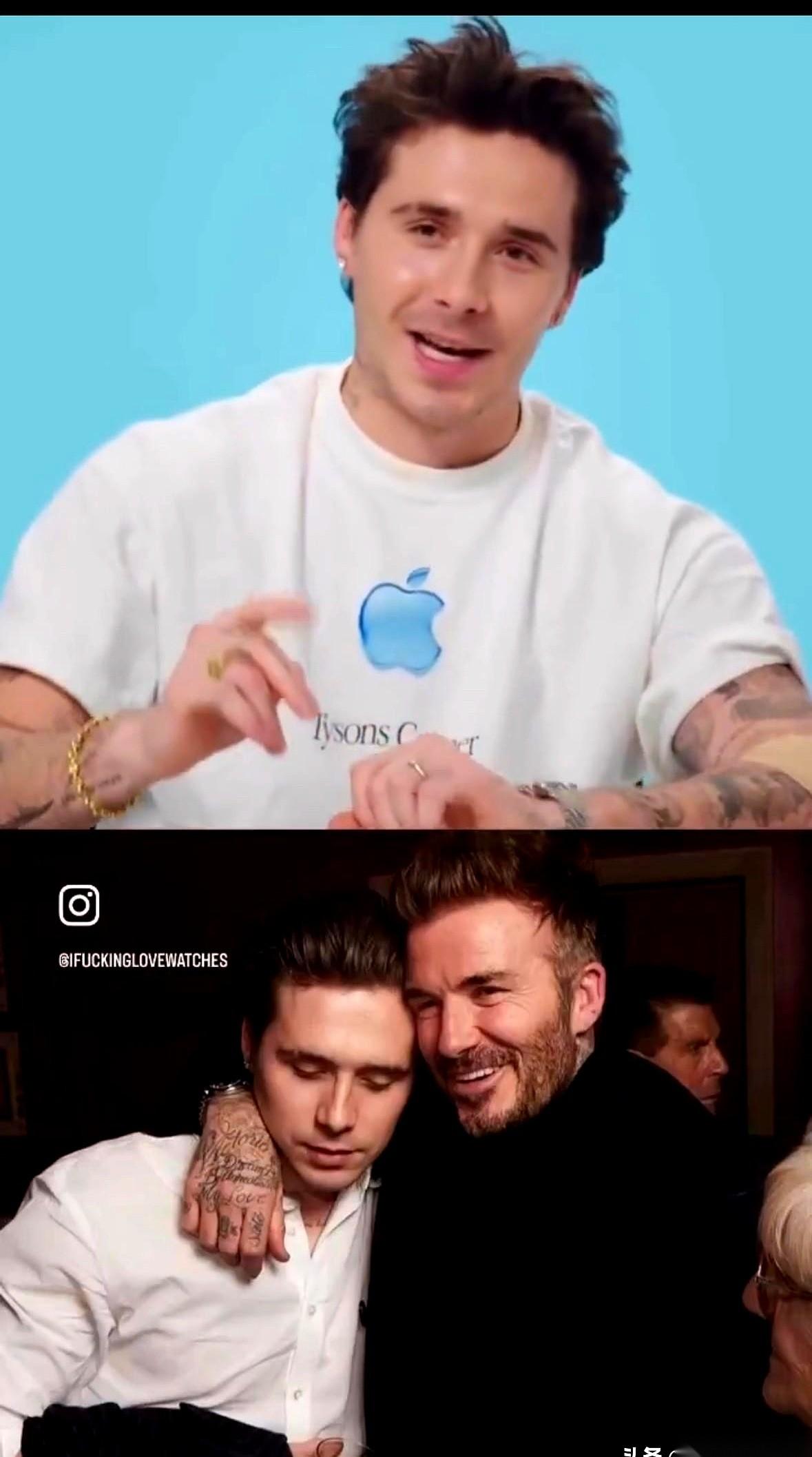 我真的，一口气没上来。
刷到小贝家大儿子的视频，镜头怼着他那辆几百万的豪车，问他