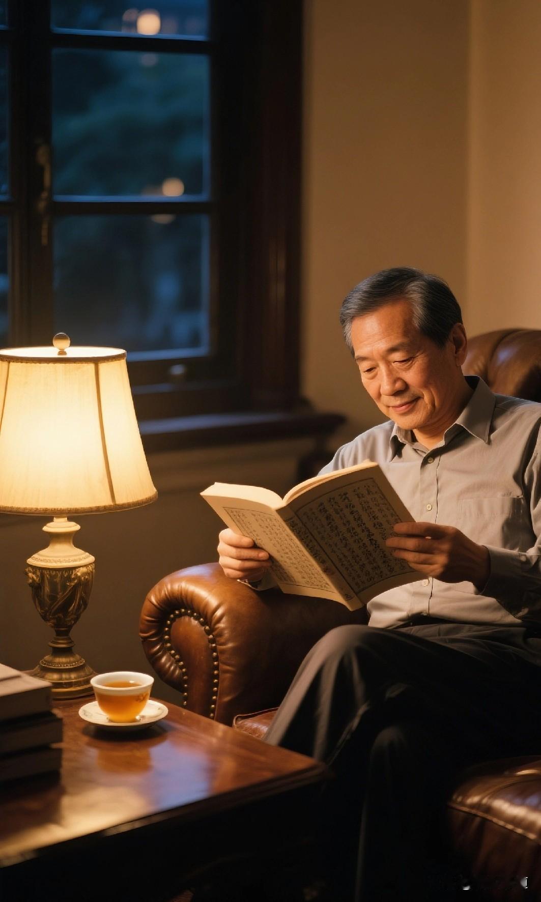 离开图书馆之际，入口处设有一台自助归还装置，一位长者正俯身贴近屏幕，眯起双眼仔细