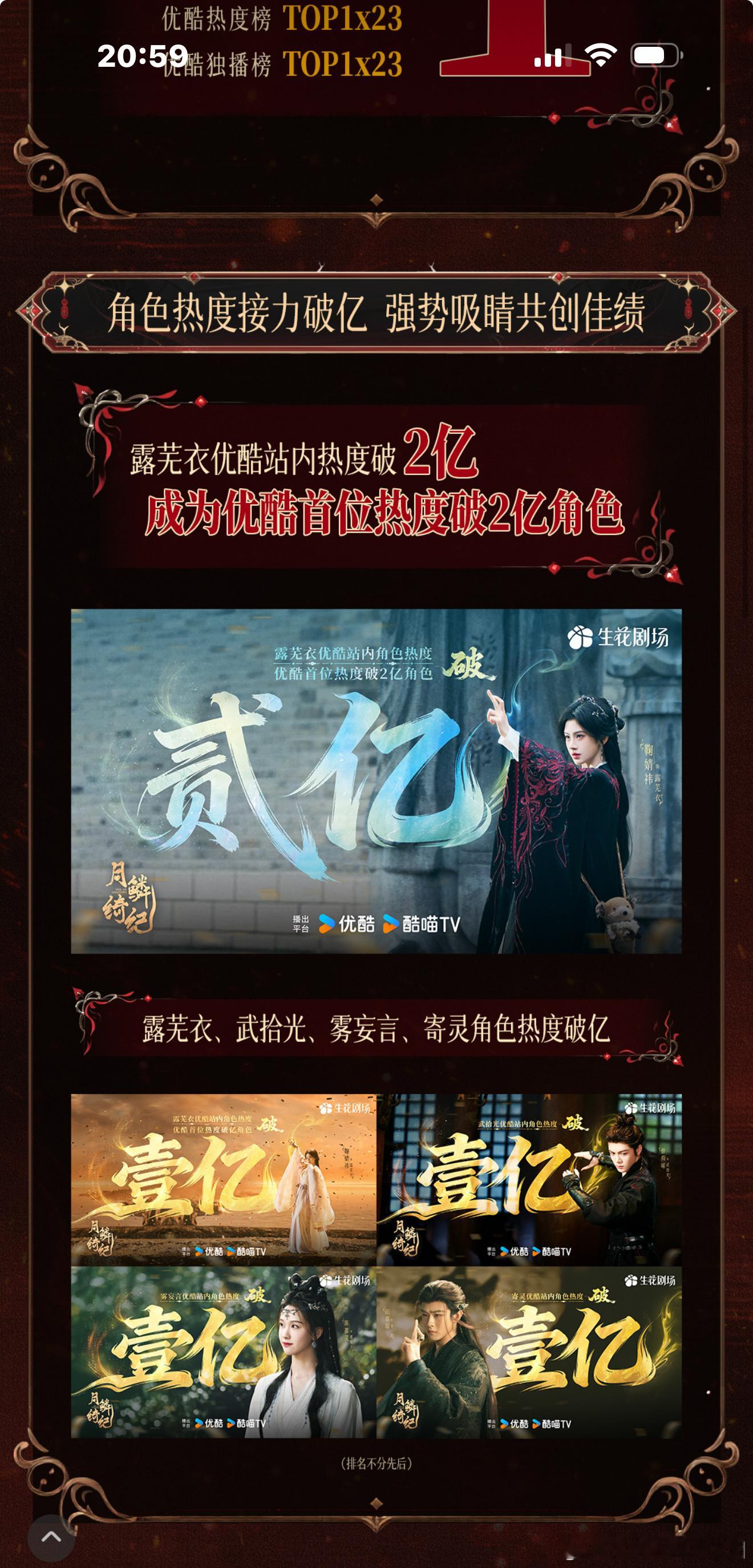 就这个收官战报狠狠打下家的脸，唯一一个破2亿谁看了不说一句鞠婧祎牛