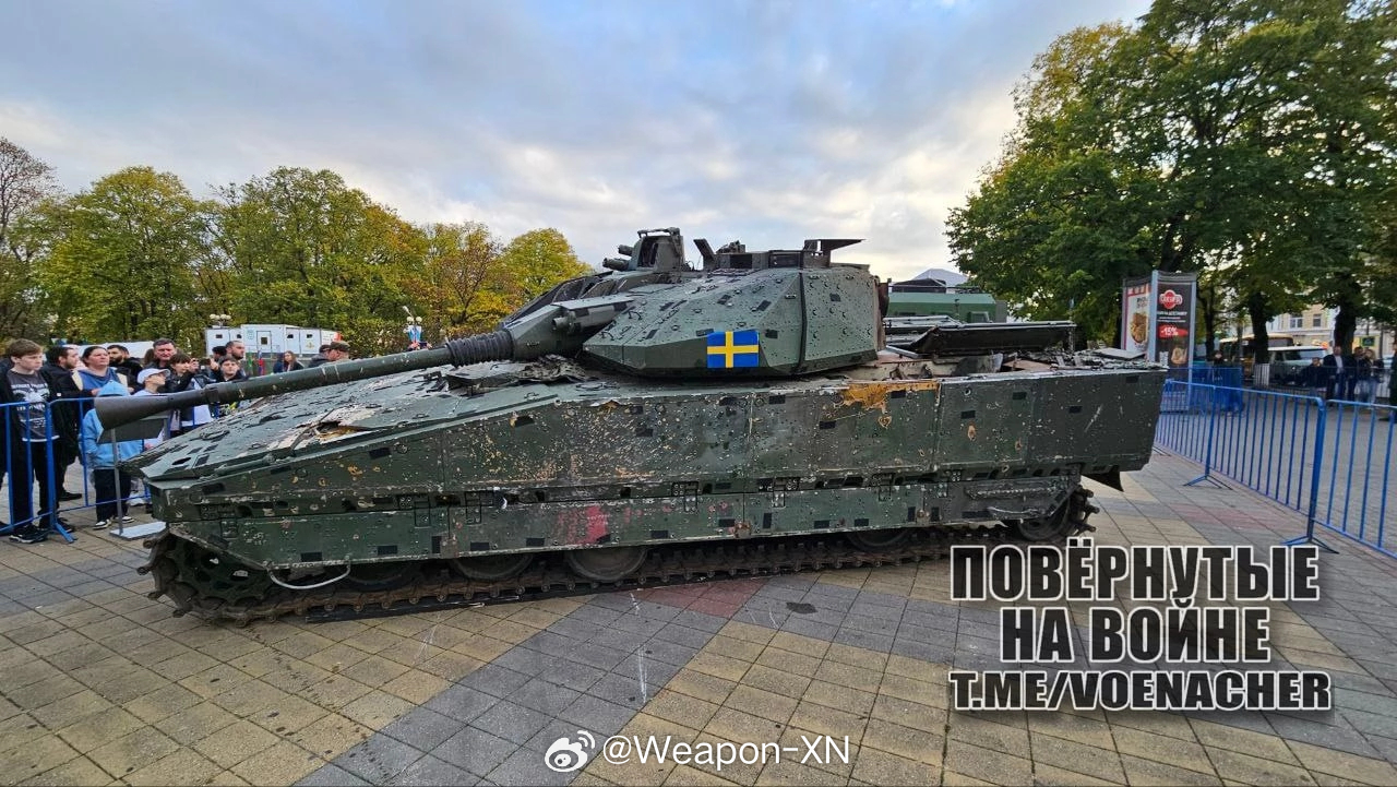 #兵器影像[超话]##俄乌局势新进展#俄罗斯阿迪格共和国首府迈科普展出了俄乌冲突