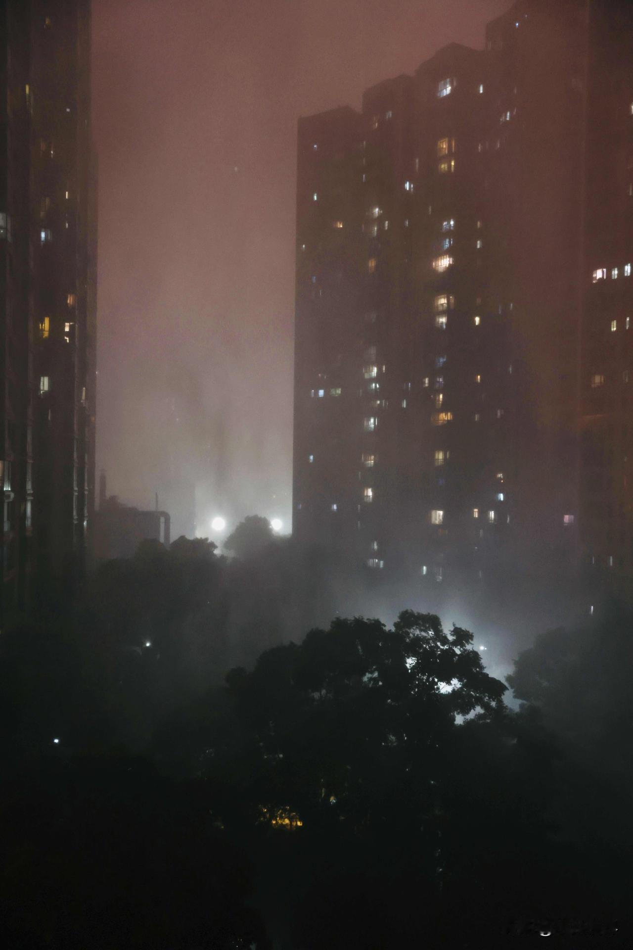 狂风骤雨，想拍闪电都没地架相机