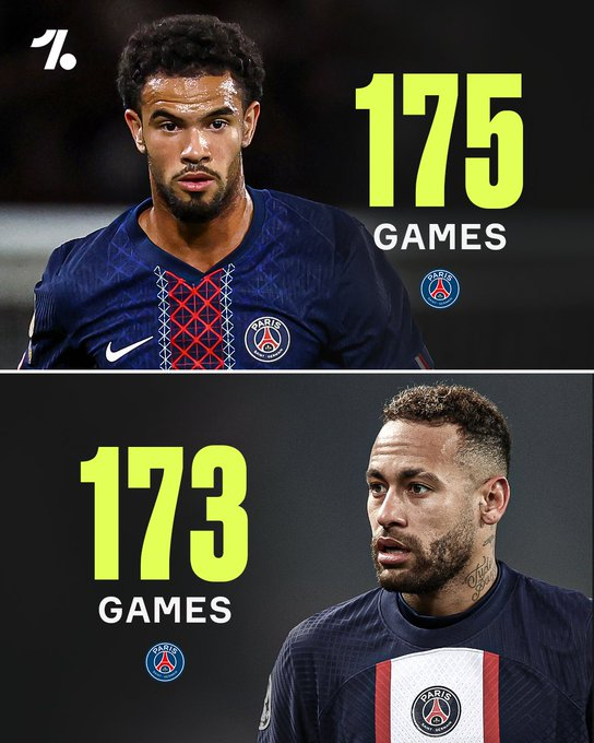 尽管上个月才刚满20岁……沃伦·扎伊尔-埃梅里为巴黎圣日耳曼出场的场次已经超过了