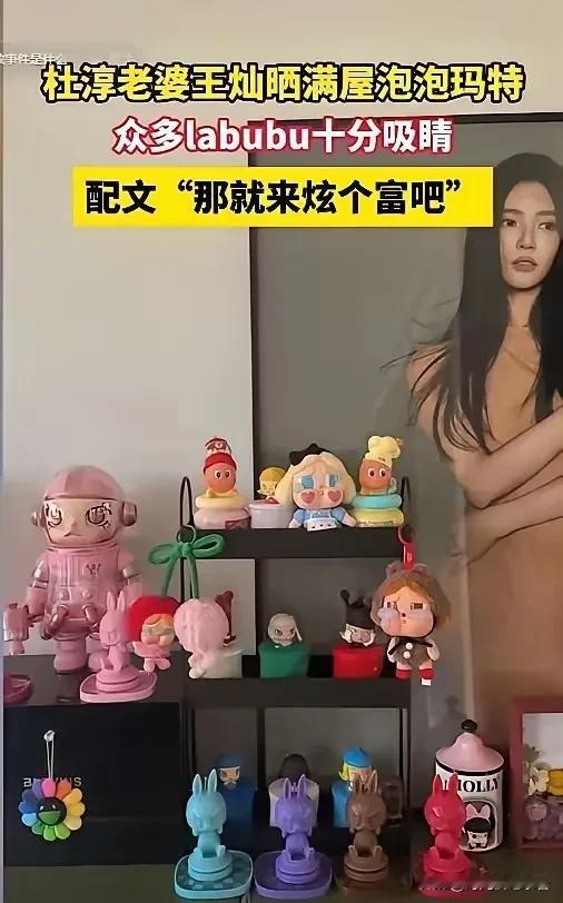 杜淳这个媳妇儿真不省心。竟然明目张胆炫富，这么贵的奢侈娃娃竟然一整柜一整柜收藏。