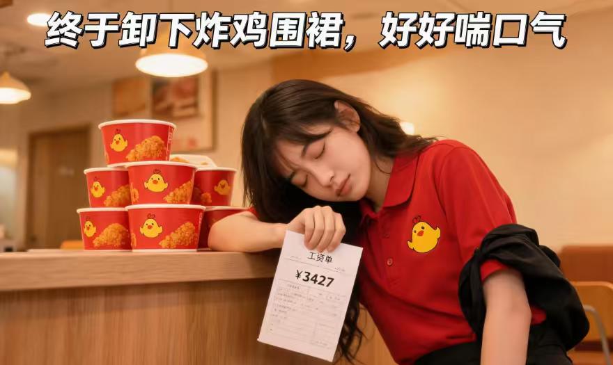 炸鸡店员工忙到晕倒离职：工资结了，但谁为“一人顶俩”的排班买单？
深夜，深圳龙华