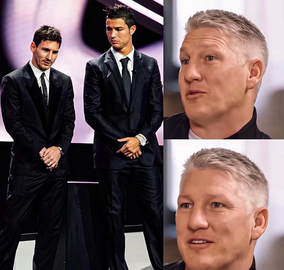 德国足球名宿施魏因斯泰格接受采访时表示，他从不热衷于拿谁和梅西、C罗比较。当然，